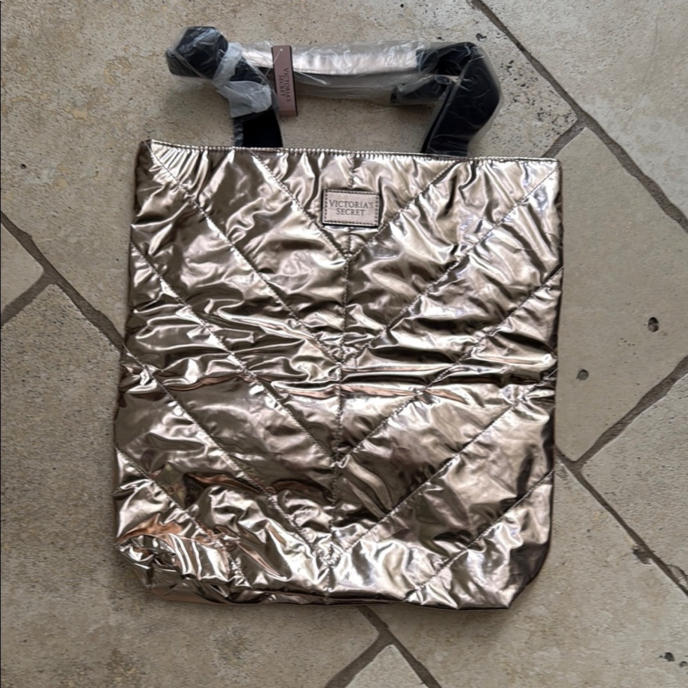 Victoria's Secret Silver Travel Tote Bag